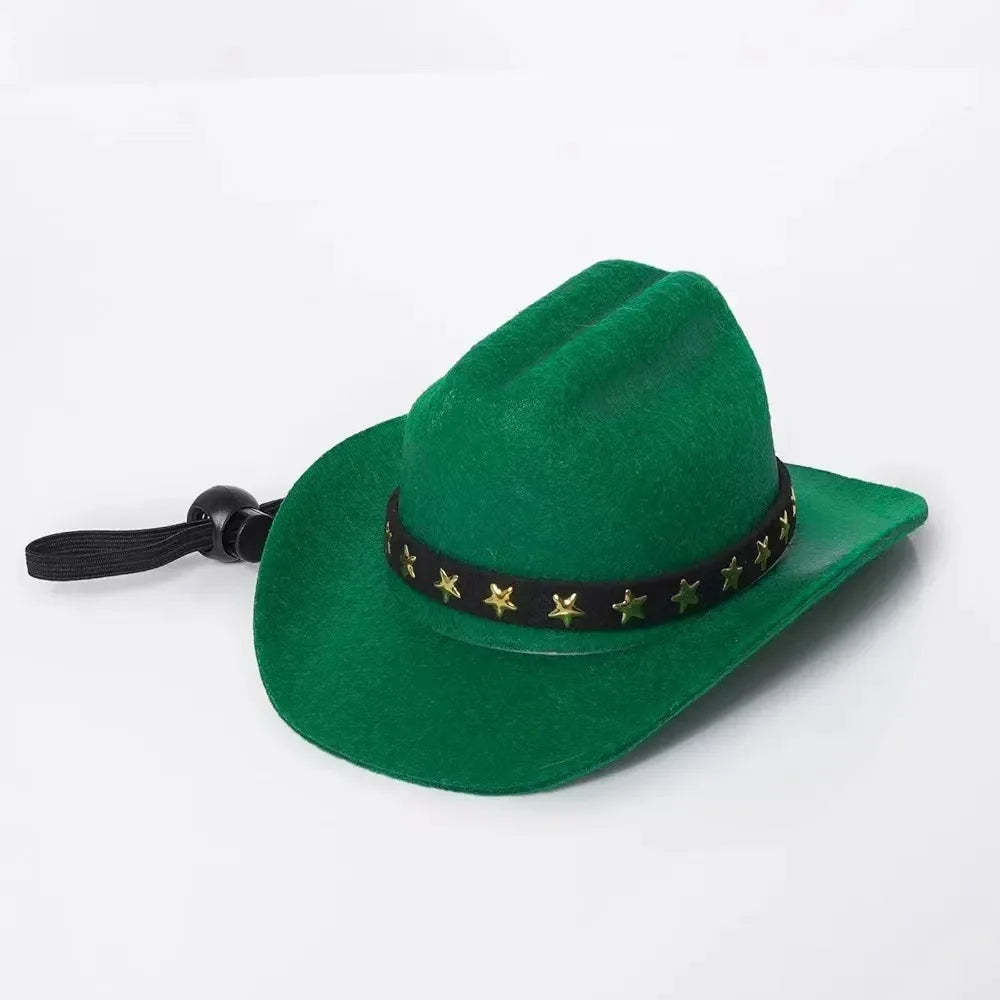 Nuevo Mini sombrero decorativo para muñeca, accesorios bonitos de algodón para muñecas, fiesta de vaquero, vestido occidental, decoraciones para mascotas DIY para muñecas de fiesta