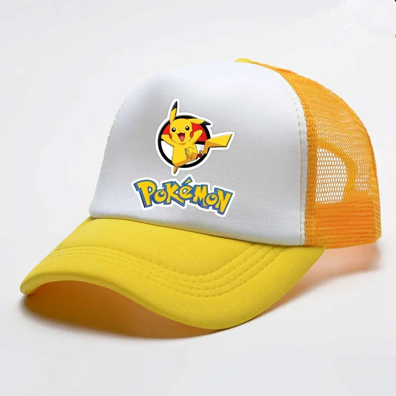 Gorras de béisbol de Pokémon Pikachu para niños, sombrero de malla de verano, deportes al aire libre, gorras de béisbol, regalo de fiesta, juguete, nuevo Anime