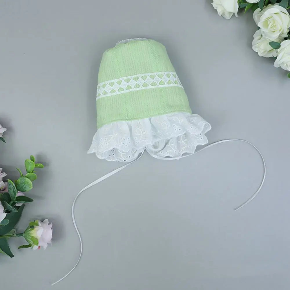 Sombrero de muñeca de 20CM, bonito sombrero en miniatura de princesa de encaje, gorro de dormir, gorro suave para muñecas Idol, accesorios, accesorios de fotografía, juguetes para niños