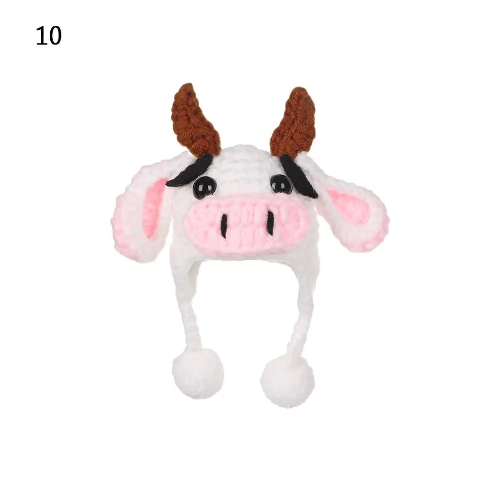 Sombrero de casa de muñecas a escala 1/12 para niños, decoración de casa de muñecas de animales bonitos, juguetes, regalo de cumpleaños, accesorios de muñeca, escena en miniatura