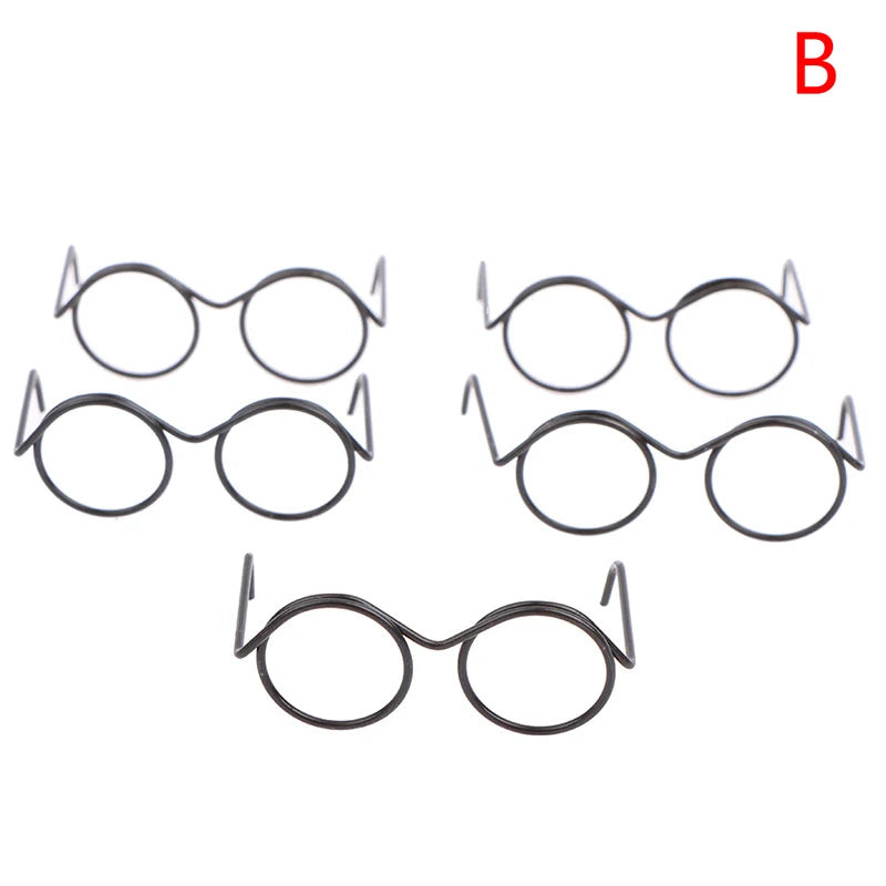 Gafas redondas de moda para 1/6 muñecas BJD gafas DIY para muñecas de 18 pulgadas gafas juguetes para niñas juguetes niñas regalo de Navidad