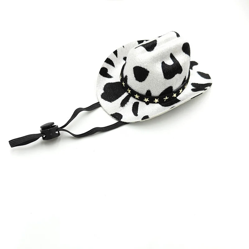 Nuevo Mini sombrero decorativo para muñeca, accesorios bonitos de algodón para muñecas, fiesta de vaquero, vestido occidental, decoraciones para mascotas DIY para muñecas de fiesta