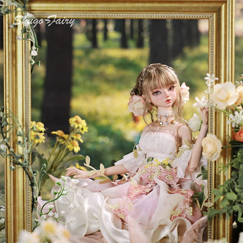 Muñeca Sakina Bjd 1/4, medusas de flores Bariy, juguetes de fantasía, muñecas articuladas con bolas de resina, conjunto completo de colección de arte, regalo Shugafairy para niña
