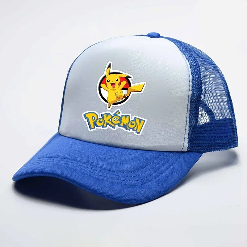 Gorras de béisbol de Pokémon Pikachu para niños, sombrero de malla de verano, deportes al aire libre, gorras de béisbol, regalo de fiesta, juguete, nuevo Anime
