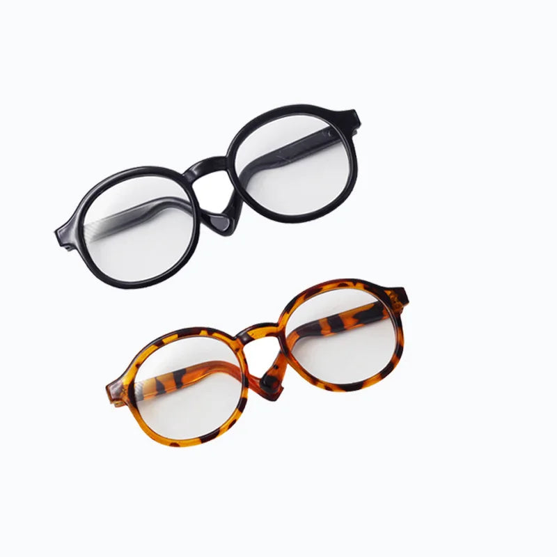 Accesorio de gafas de muñeca de 6,5 cm/9 cm para muñeca BDJ Labubu MSD SD gafas de sol de muñeca EXO de felpa 2 unids/lote