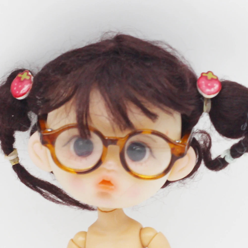 Gafas de muñeca de moda para 1/3 1/6 1/8 60cm BJD muñeca Blyth juguete de peluche gafas de sol accesorios DIY vestir juguetes regalo