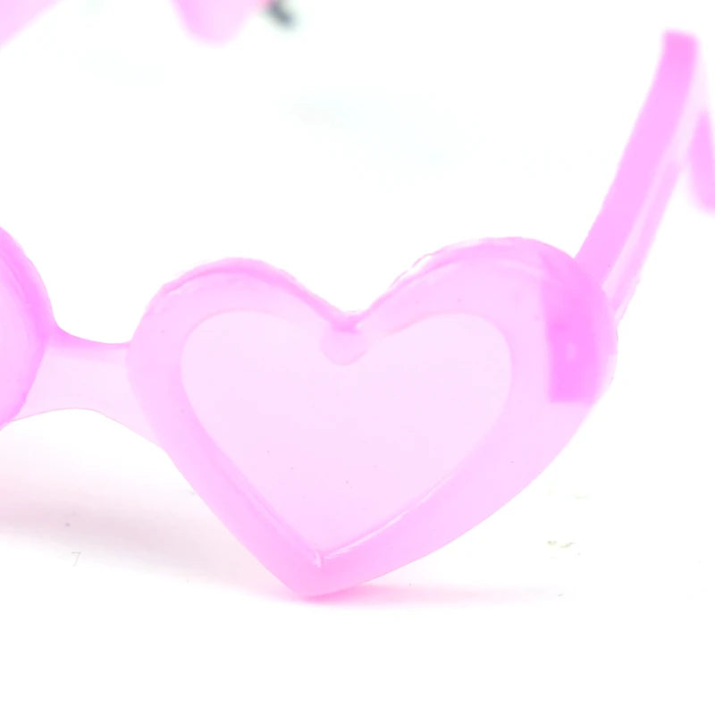 20 piezas Mini gafas de plástico con montura redonda, gafas para muñecas altas, juguete para niños, Mini gafas, accesorios aleatorios para muñecas