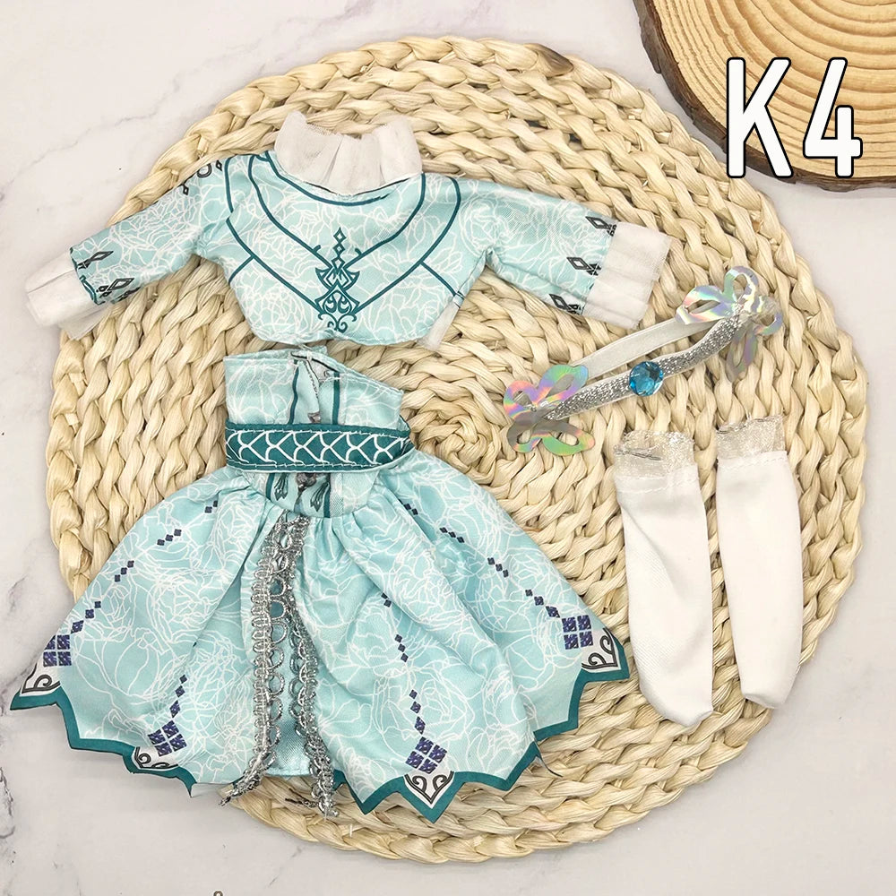 Muñecas Bjd de 30cm, conjunto completo de princesa, Anime Bjd 1/6 con ropa, 23 articulaciones, cuerpo móvil, ojos 3D, vestido para niñas, regalos de cumpleaños, Juguetes