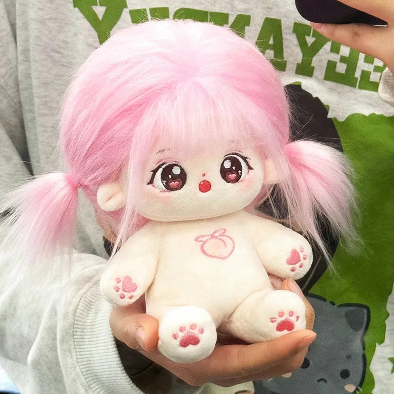 Muñeco de peluche de algodón Kawaii de 20cm, figura de superestrella rellena de ídolo, muñeco de doce constelaciones que puede cambiar ropa, regalo
