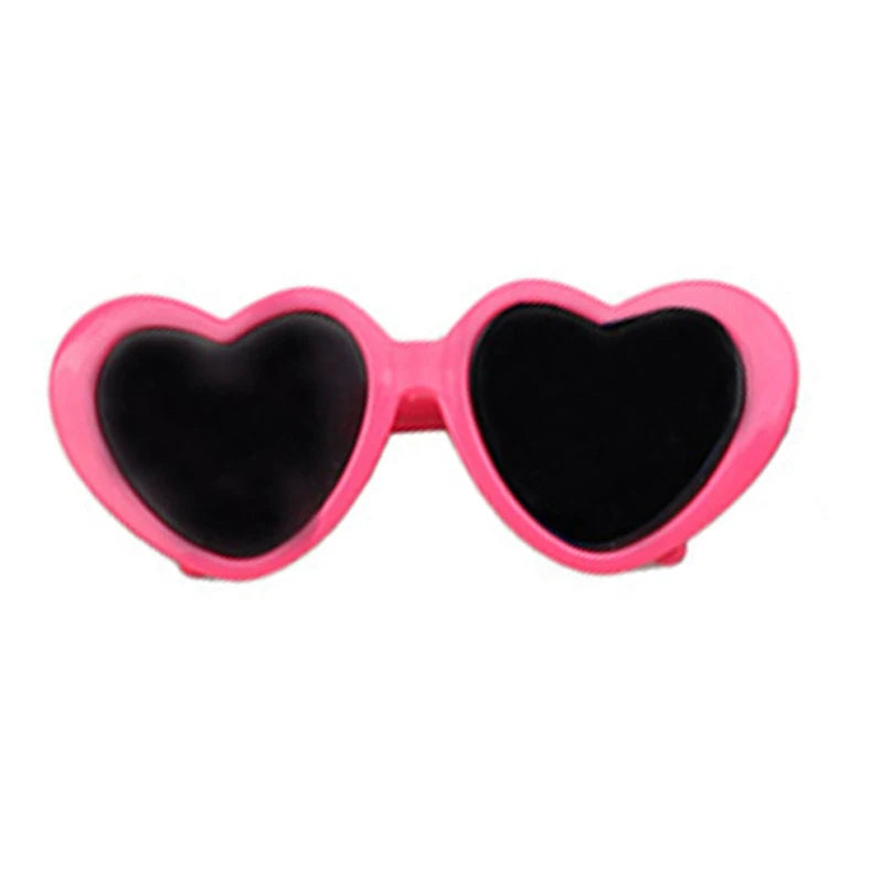 Accesorio de gafas para muñeca de 8cm de longitud para perro mascota/gafas de sol de muñeco de algodón de felpa, Kits de vestir, regalos de navidad