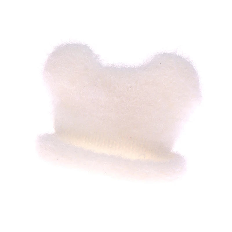 Mini sombrero de punto colorido para niños, sombreros hechos a mano de simulación, accesorios de vestir, juguete de simulación, 1 piezas, 1/12