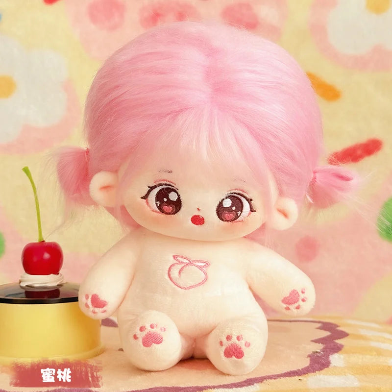 Muñeco de peluche de algodón Kawaii de 20cm, figura de superestrella rellena de ídolo, muñeco de doce constelaciones que puede cambiar ropa, regalo