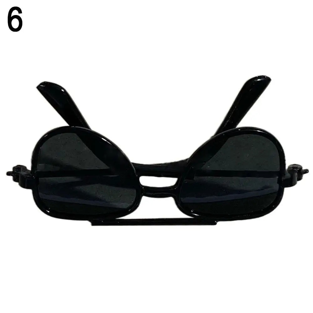 Gafas de doble haz para muñecas BJD, accesorios Vintage para piloto en miniatura, 10CM, 1/3, 1/4