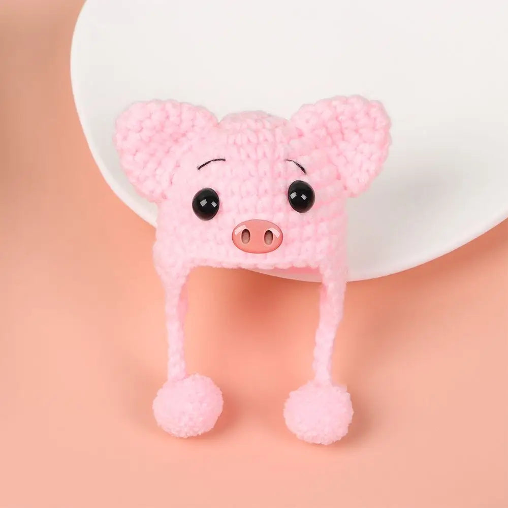 Sombrero de casa de muñecas a escala 1/12 para niños, decoración de casa de muñecas de animales bonitos, juguetes, regalo de cumpleaños, accesorios de muñeca, escena en miniatura