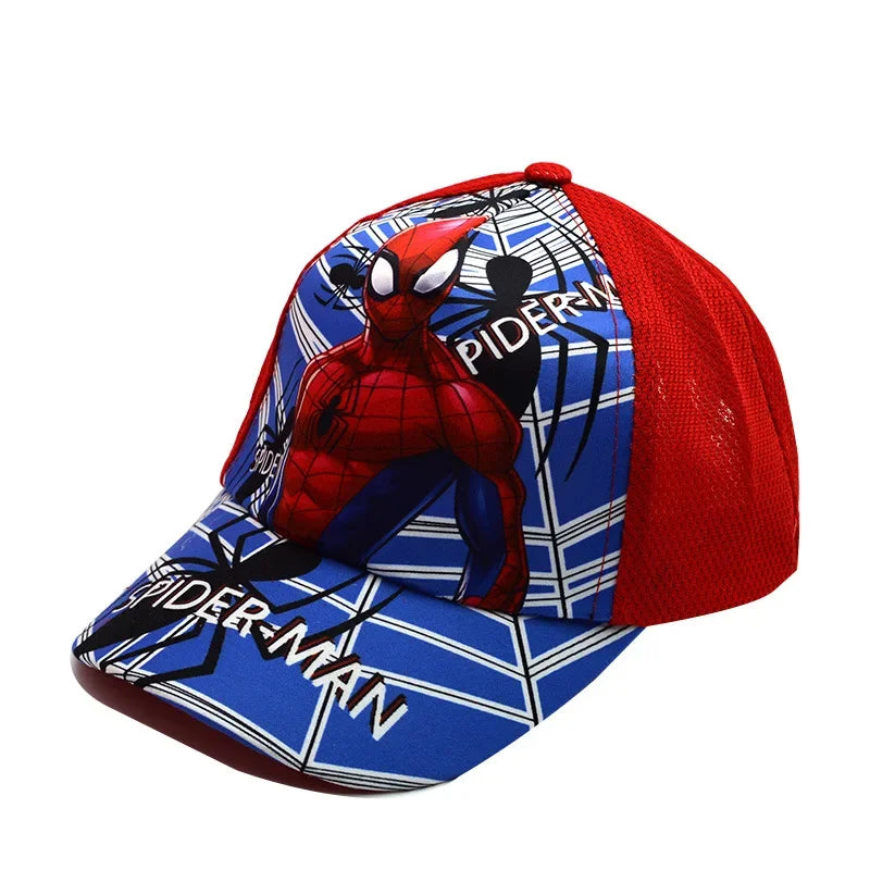 Sombrero de dibujos animados de Disney para niño y niña, gorra de viaje con diseño de princesa Frozen, Mickey Mouse, Spiderman y Mickey, juguetes de regalo para niños de 2 a 8 años, novedad