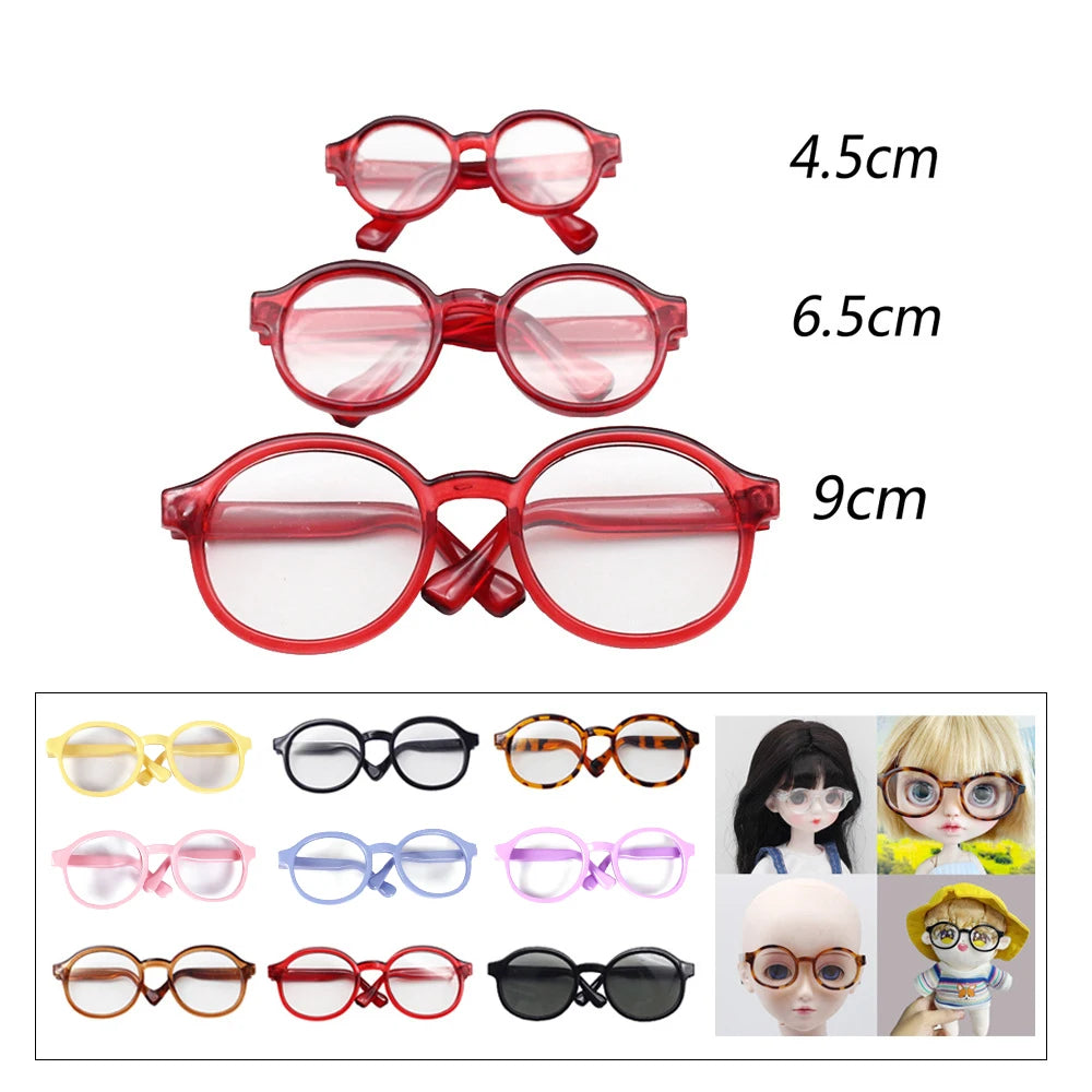 Gafas de muñeca de moda para 1/3 1/6 1/8 60cm BJD muñeca Blyth juguete de peluche gafas de sol accesorios DIY vestir juguetes regalo