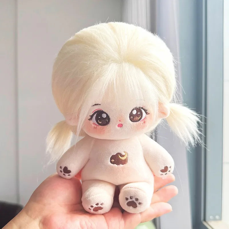 Muñeco de peluche de algodón Kawaii de 20cm, figura de superestrella rellena de ídolo, muñeco de doce constelaciones que puede cambiar ropa, regalo