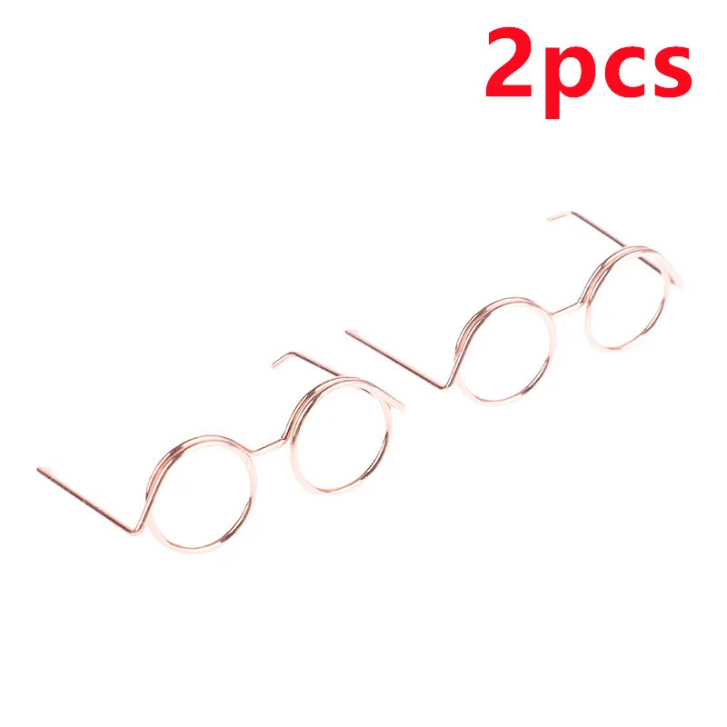 Gafas redondas de moda para 1/6 muñecas BJD gafas DIY para muñecas de 18 pulgadas gafas juguetes para niñas juguetes niñas regalo de Navidad