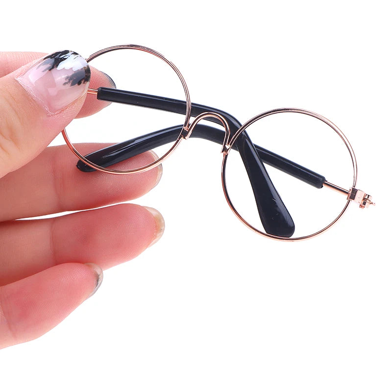 Accesorios de vestir para muñecas DIY, gafas para muñecas EXO de 20cm de alta calidad, montura redonda de 3 colores, gafas sin lentes, gafas en miniatura de juguete
