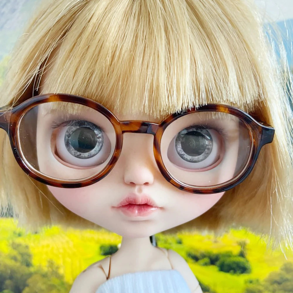 Gafas de muñeca de moda para 1/3 1/6 1/8 60cm BJD muñeca Blyth juguete de peluche gafas de sol accesorios DIY vestir juguetes regalo