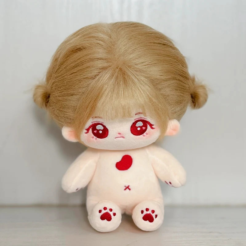 Muñeco de peluche de algodón Kawaii de 20cm, figura de superestrella rellena de ídolo, muñeco de doce constelaciones que puede cambiar ropa, regalo