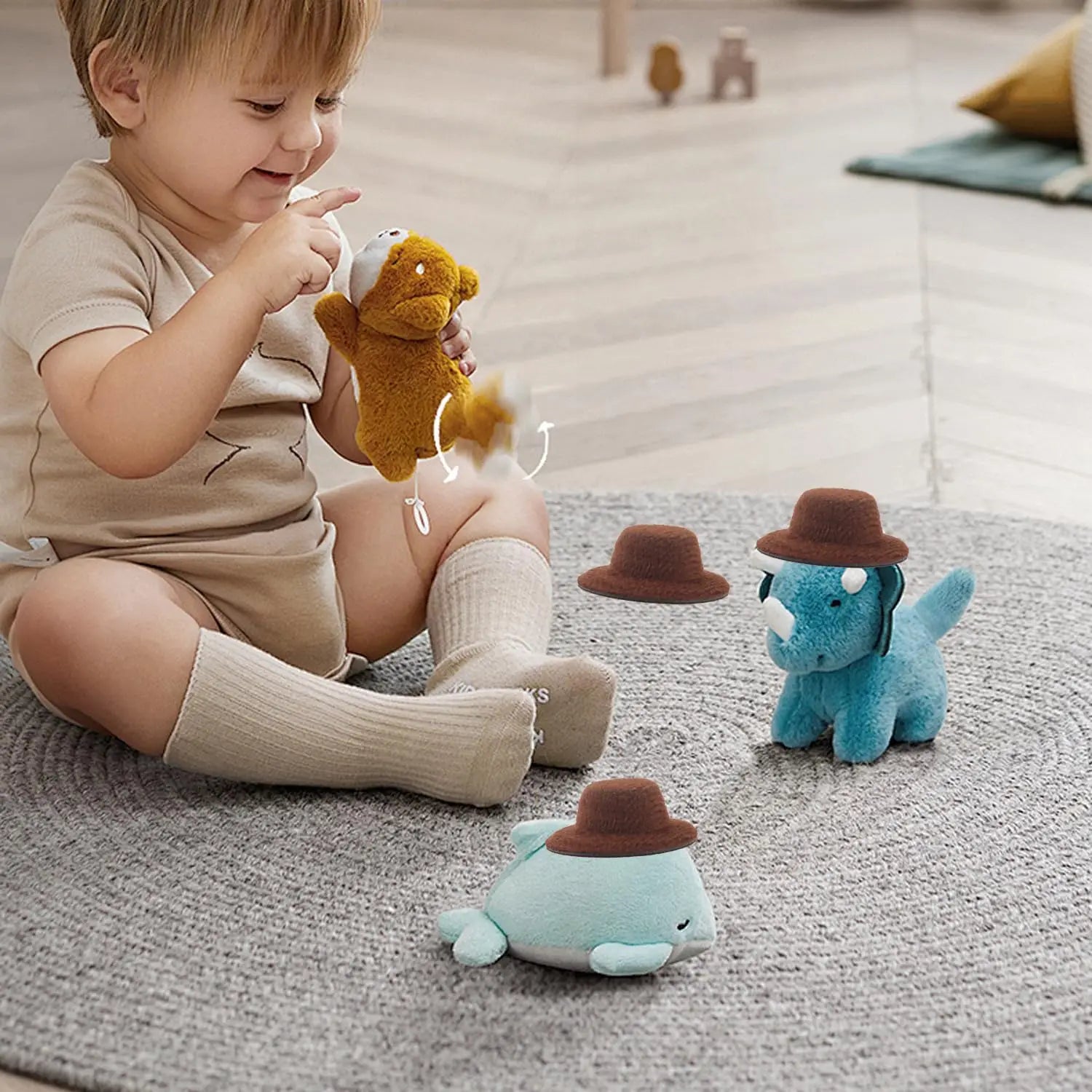 6/12/24 Uds Mini sombrero de copa pequeños sombreros formales en miniatura fieltro para manualidades accesorios para muñecas adornos para fiesta de Navidad 1,6"