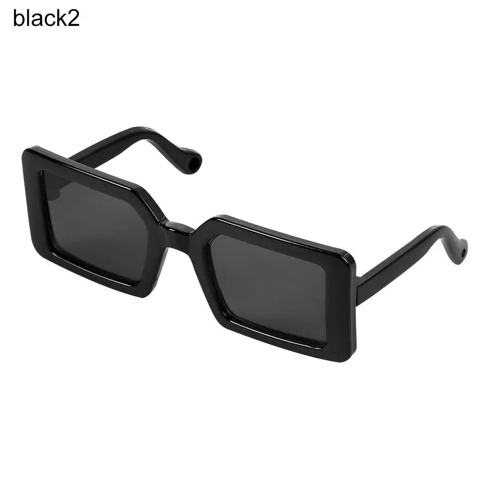 Gafas de sol en miniatura para muñeca Blythe, lentes con montura cuadrada para mascotas, accesorios para muñecas de peluche, accesorio nuevo, 9cm