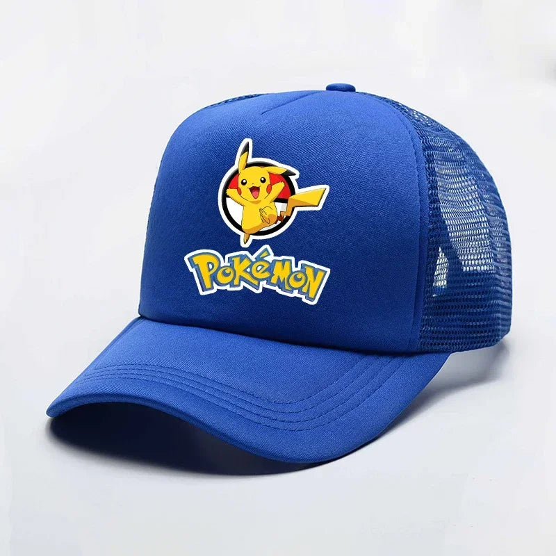 Gorras de béisbol de Pokémon Pikachu para niños, sombrero de malla de verano, deportes al aire libre, gorras de béisbol, regalo de fiesta, juguete, nuevo Anime