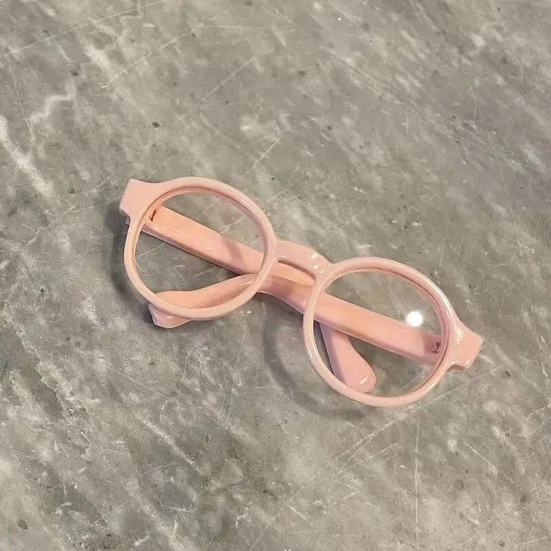 Labubu 6,5 cm/9 cm accesorios de moda lindas gafas de plástico para 15 cm/17 cm Labubu para muñecas BJD de 60 cm y gafas de juguete para muñecas BJD 1/3