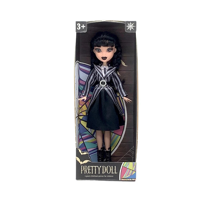 Muñeca Addams de miércoles, figura de acción bonita, juguetes para niños, familia Addams 1/6, 30cm, muñeca de Anime BJD, decoración de habitación, modelo DIY, regalo de cumpleaños