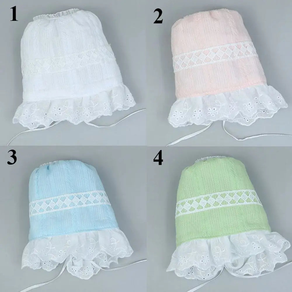 Sombrero de muñeca de 20CM, bonito sombrero en miniatura de princesa de encaje, gorro de dormir, gorro suave para muñecas Idol, accesorios, accesorios de fotografía, juguetes para niños