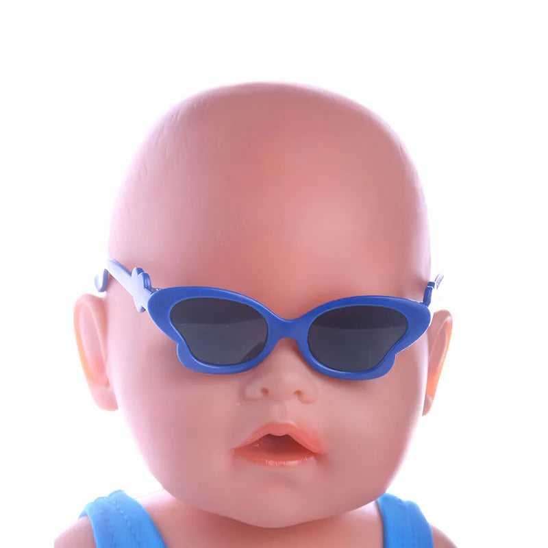 Gafas de muñeca Pop, gafas de colores para muñeca americana de 18 pulgadas y accesorios de ropa para muñeca Reborn de 43Cm, juguete para niña de nuestra generación