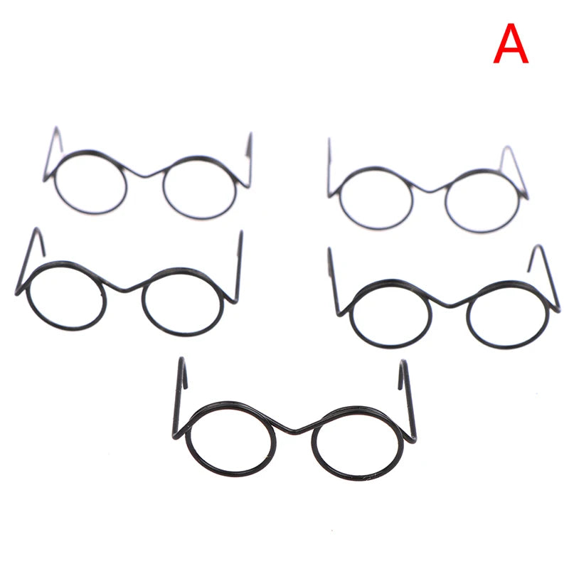 Gafas redondas de moda para 1/6 muñecas BJD gafas DIY para muñecas de 18 pulgadas gafas juguetes para niñas juguetes niñas regalo de Navidad