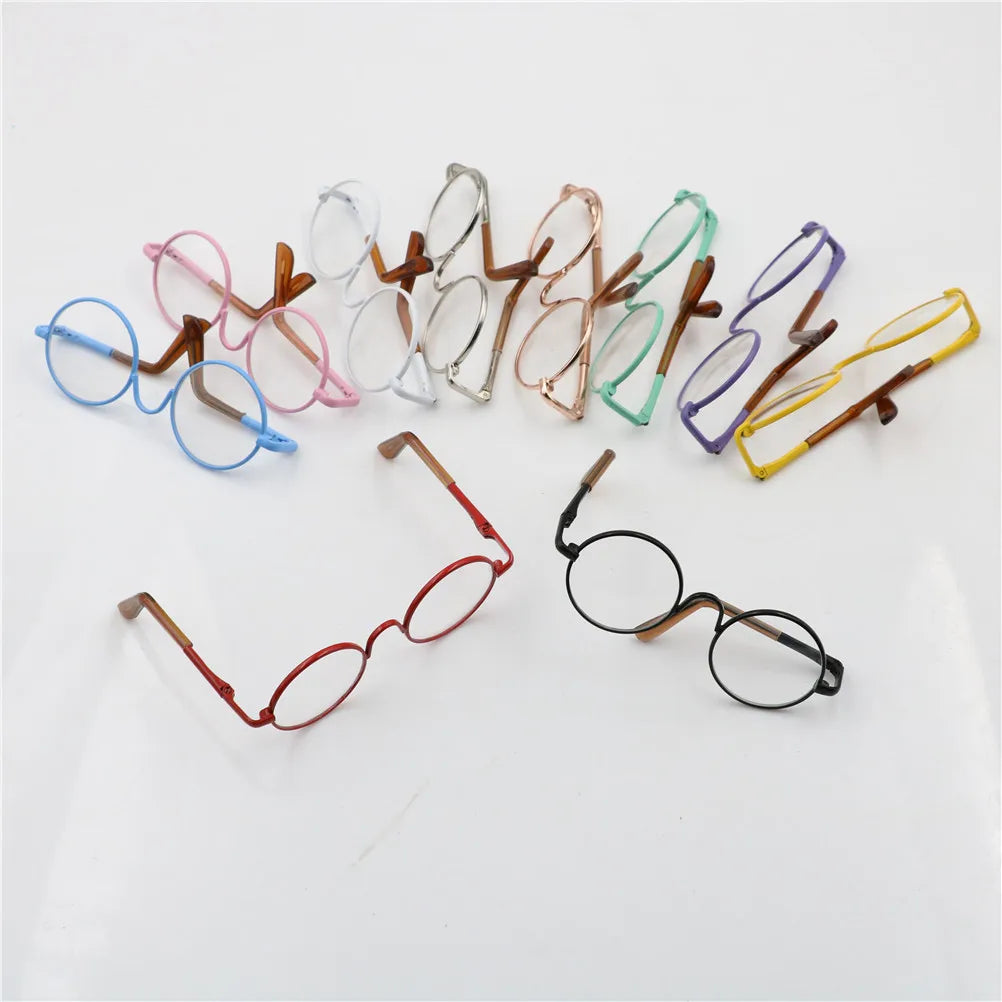 Gafas redondas de moda para 1/6 muñecas BJD gafas DIY para muñecas de 18 pulgadas gafas juguetes para niñas juguetes niñas regalo de Navidad
