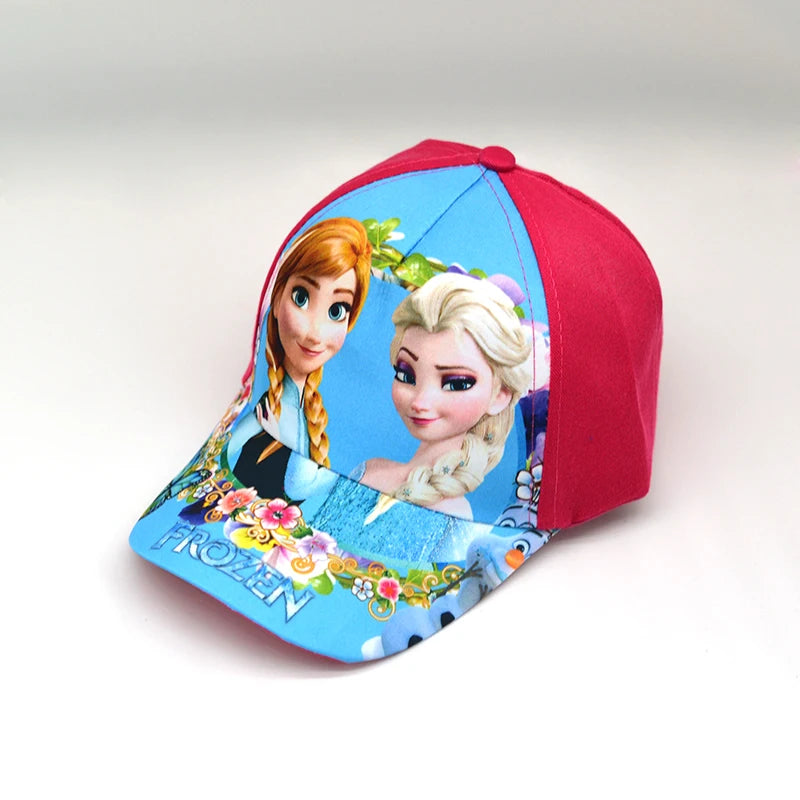 Sombrero de dibujos animados de Disney para niño y niña, gorra de viaje con diseño de princesa Frozen, Mickey Mouse, Spiderman y Mickey, juguetes de regalo para niños de 2 a 8 años, novedad