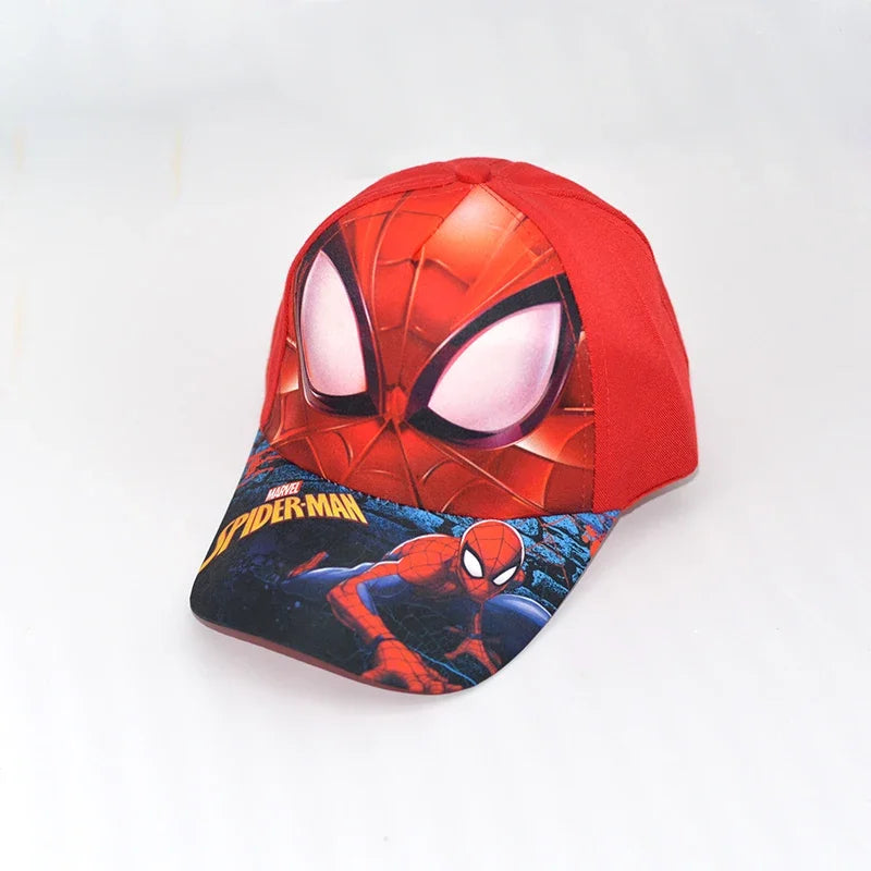 Sombrero de dibujos animados de Disney para niño y niña, gorra de viaje con diseño de princesa Frozen, Mickey Mouse, Spiderman y Mickey, juguetes de regalo para niños de 2 a 8 años, novedad