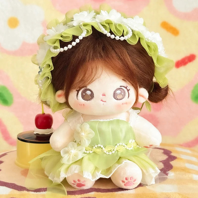 Muñeco de peluche de algodón Kawaii de 20cm, figura de superestrella rellena de ídolo, muñeco de doce constelaciones que puede cambiar ropa, regalo