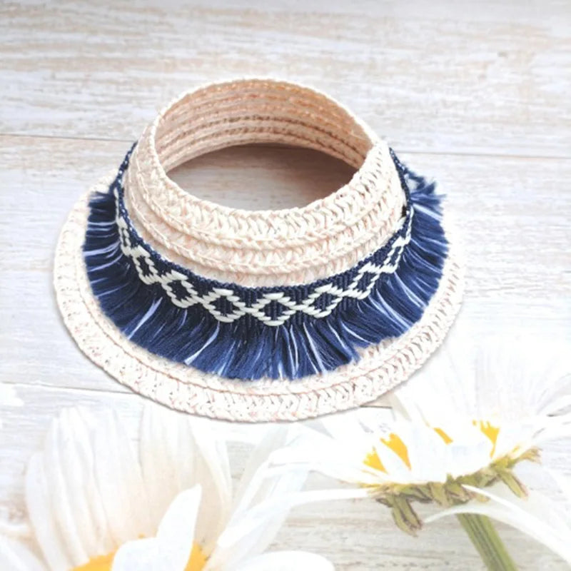 Mini muñeca con tapa abierta, sombrero de paja para muñeca Labubu de 17cm, sombreros, muñecas lindas Kawaii, accesorios de ropa, juguete de regalo