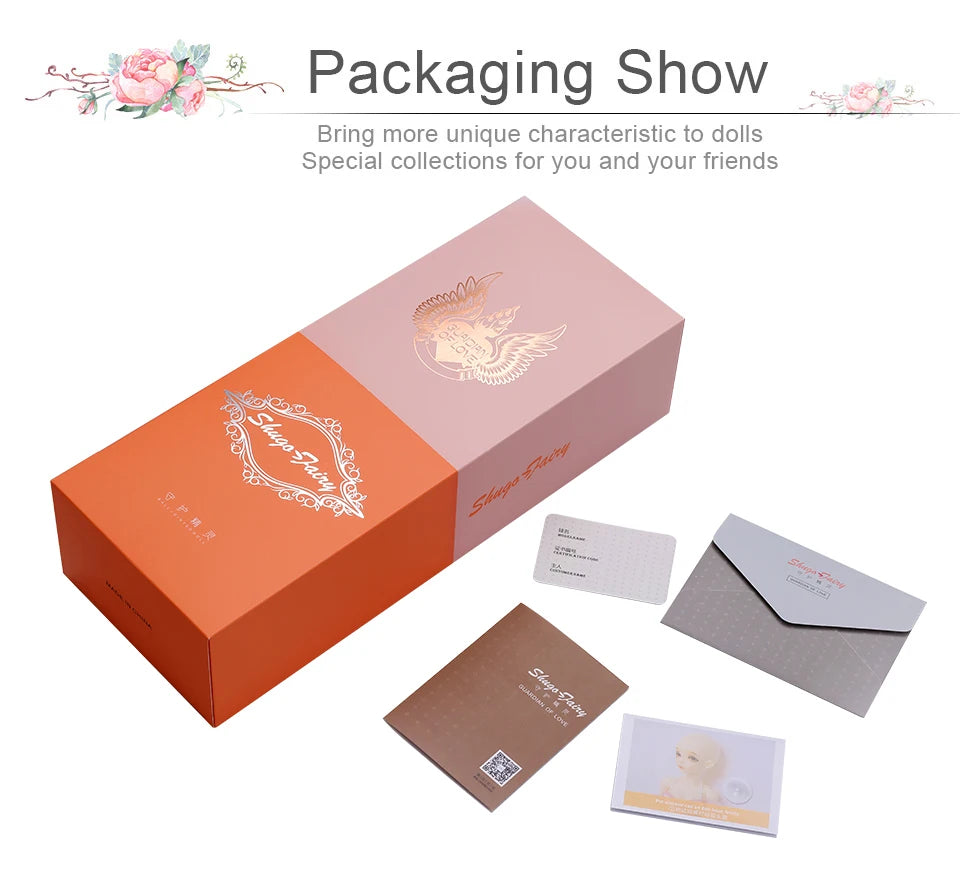 Shuga Fairy Miao 2 1/6 muñeca Bjd cabeza grande y extremidades pequeñas imagen de dibujos animados muñeca articulada móvil de resina