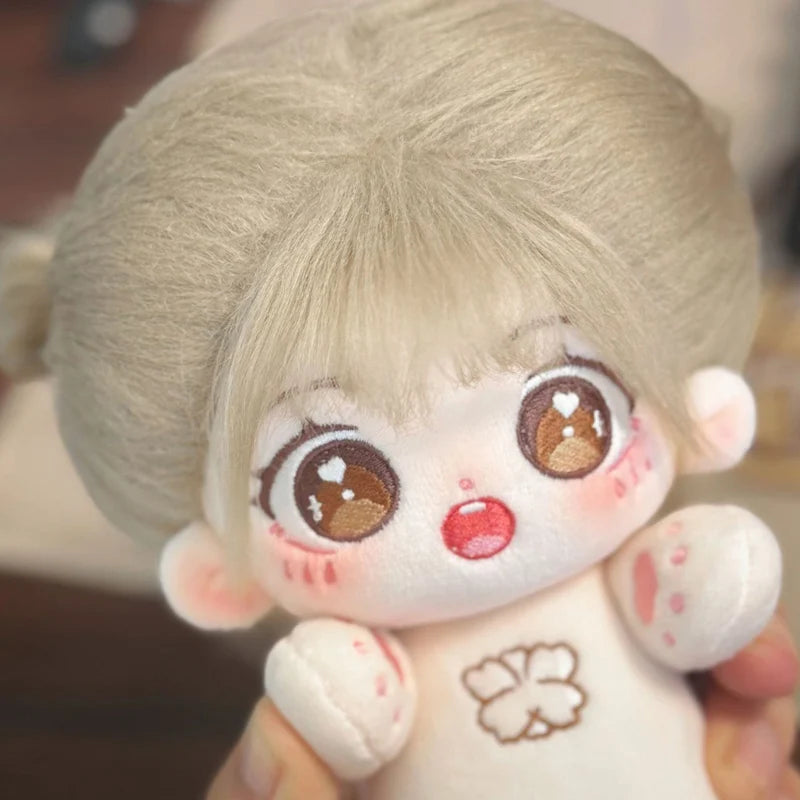 Muñeco de peluche de algodón Kawaii de 20cm, figura de superestrella rellena de ídolo, muñeco de doce constelaciones que puede cambiar ropa, regalo