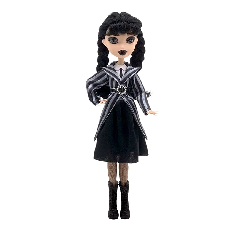 Muñeca Addams de miércoles, figura de acción bonita, juguetes para niños, familia Addams 1/6, 30cm, muñeca de Anime BJD, decoración de habitación, modelo DIY, regalo de cumpleaños