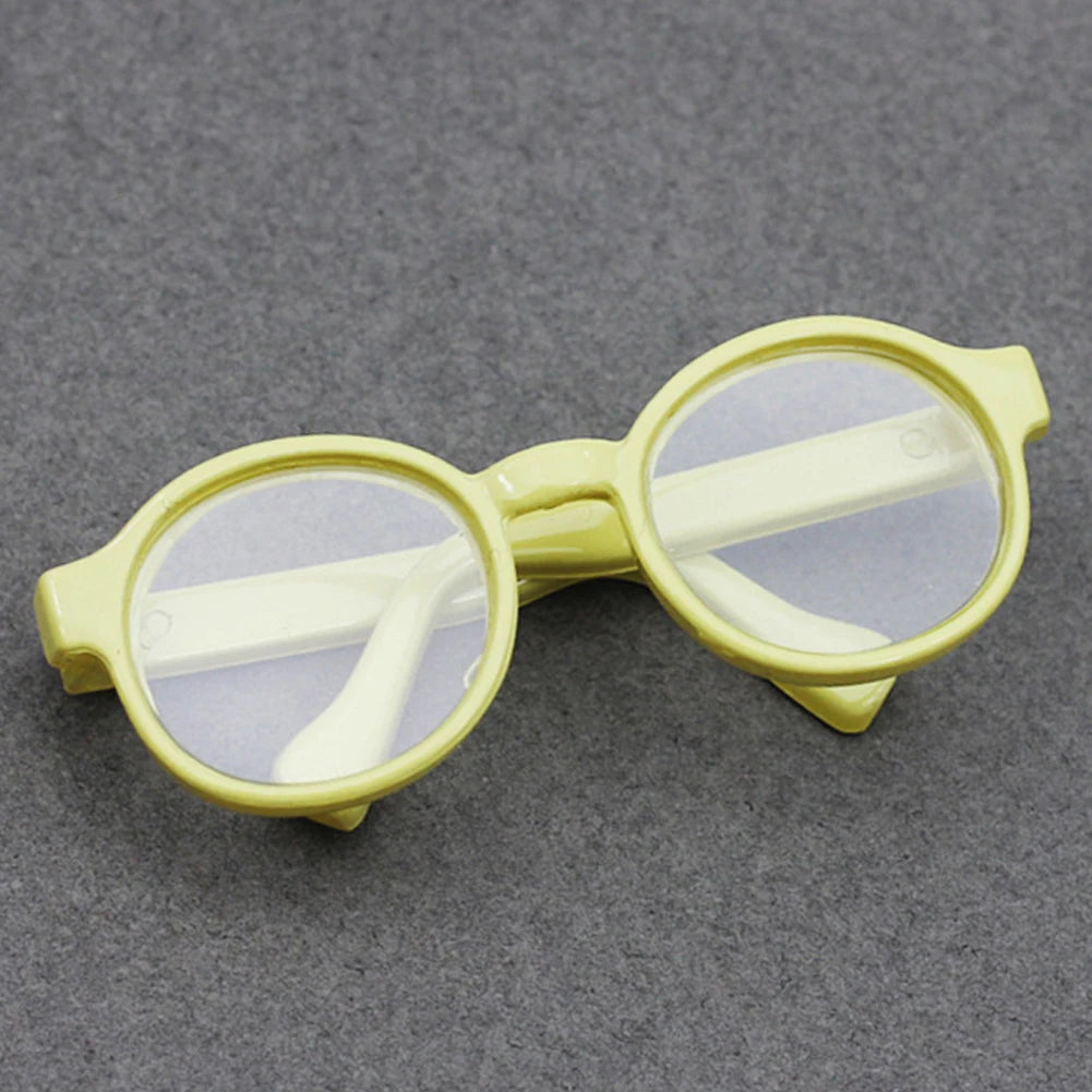 Labubu 6,5 cm/9 cm accesorios de moda lindas gafas de plástico para 15 cm/17 cm Labubu para muñecas BJD de 60 cm y gafas de juguete para muñecas BJD 1/3