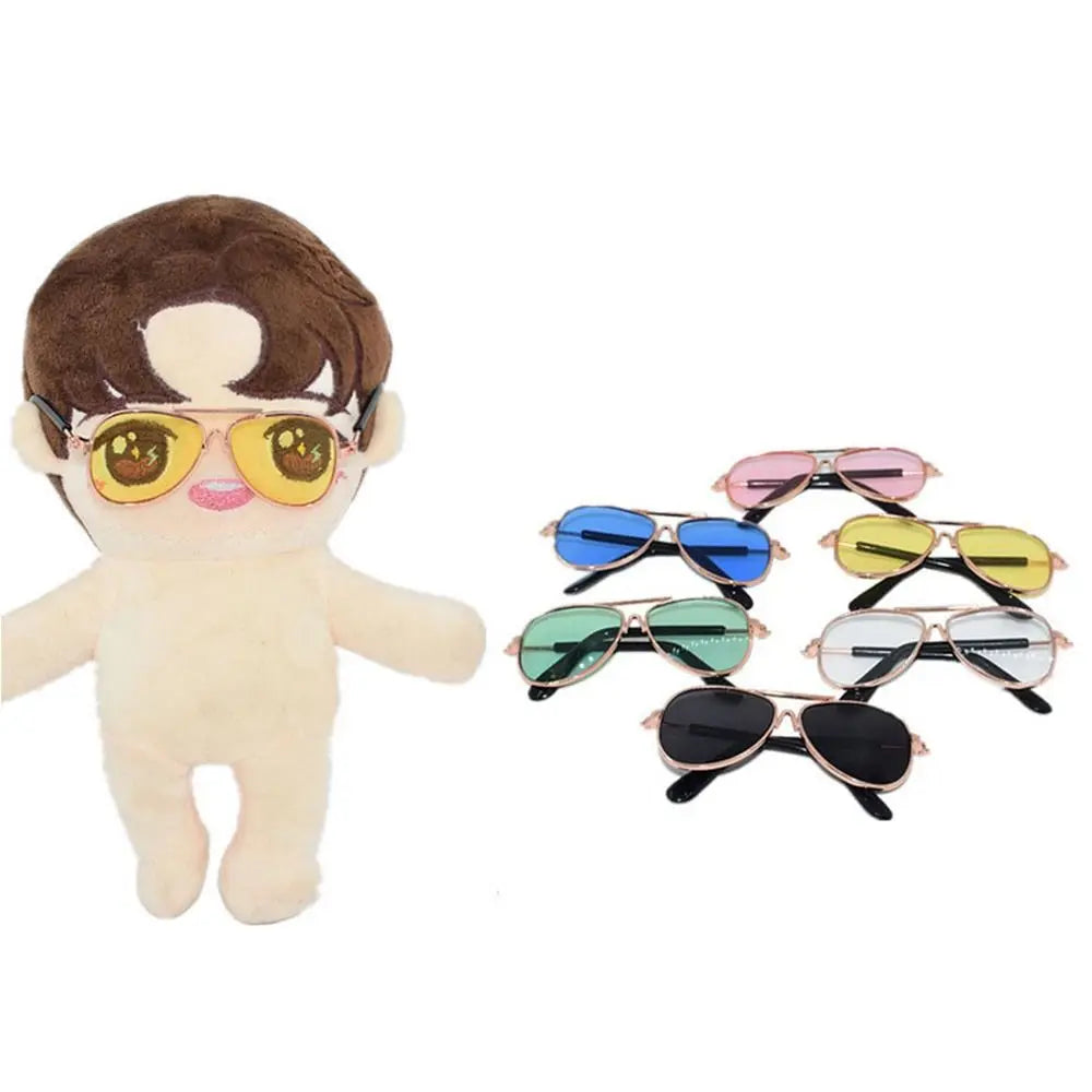 Gafas de doble haz para muñecas BJD, accesorios Vintage para piloto en miniatura, 10CM, 1/3, 1/4