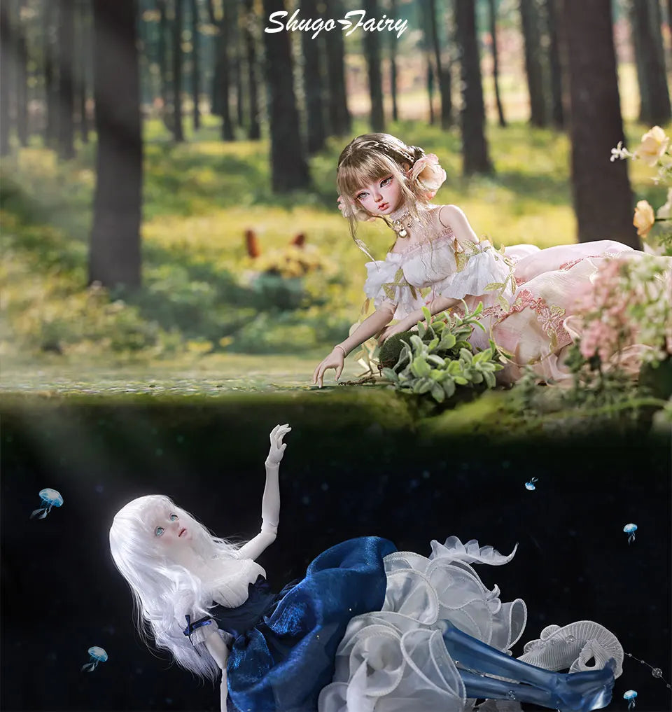 Muñeca Sakina Bjd 1/4, medusas de flores Bariy, juguetes de fantasía, muñecas articuladas con bolas de resina, conjunto completo de colección de arte, regalo Shugafairy para niña