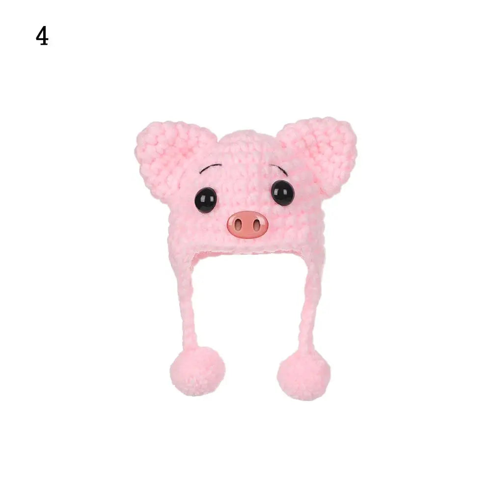 Sombrero de casa de muñecas a escala 1/12 para niños, decoración de casa de muñecas de animales bonitos, juguetes, regalo de cumpleaños, accesorios de muñeca, escena en miniatura