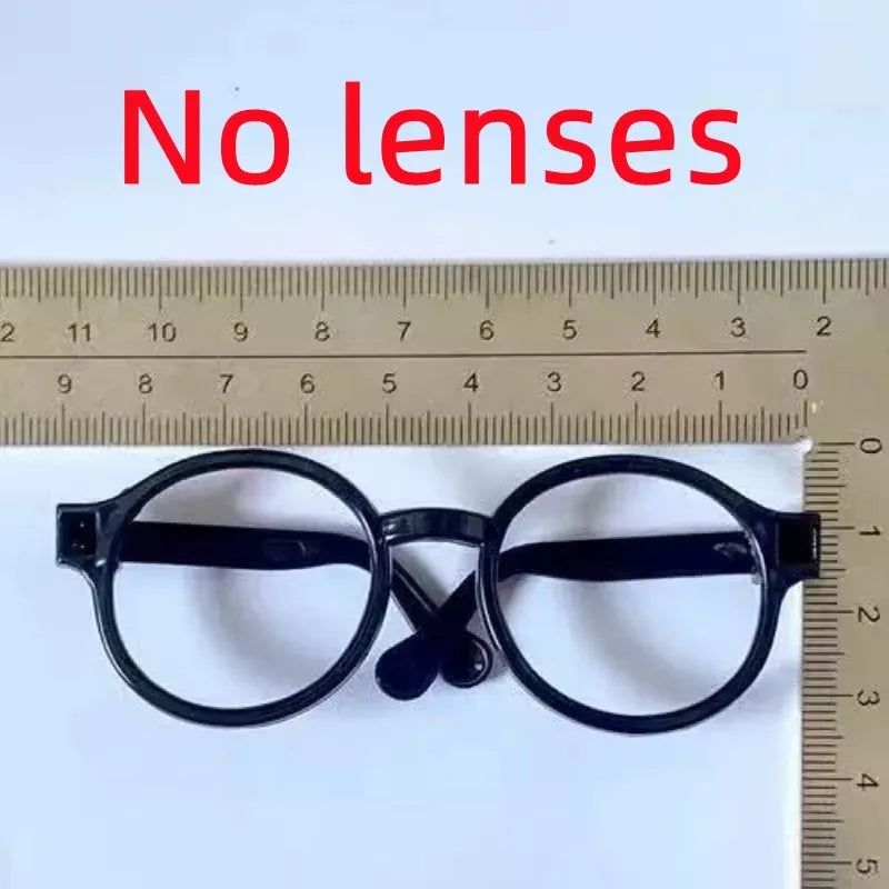 Accesorios DIY para zapatos labubu V1 V2 sin lentes, gafas, elegante juego de auriculares de plástico, decoración de muñecos de peluche, regalo de cumpleaños