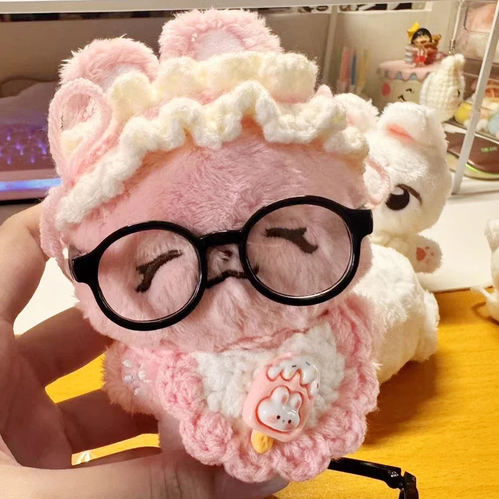 Para gafas Labubu de algodón/Ropa de 10/15cm, bonitas gafas de plástico, mano de obra delicada para muñecas, accesorios para gafas de juguete