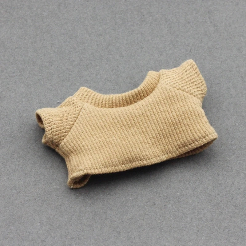 Mini Ropa para muñecas, accesorios para Ropa Labubu Idol, muñeca de algodón de 10cm, mochila Canva 1/6, gafas, sombrero, regalo de Ropa