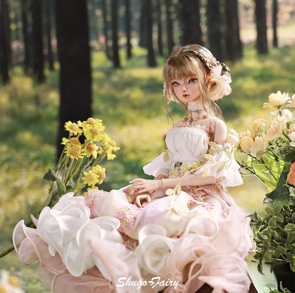 Muñeca Sakina Bjd 1/4, medusas de flores Bariy, juguetes de fantasía, muñecas articuladas con bolas de resina, conjunto completo de colección de arte, regalo Shugafairy para niña