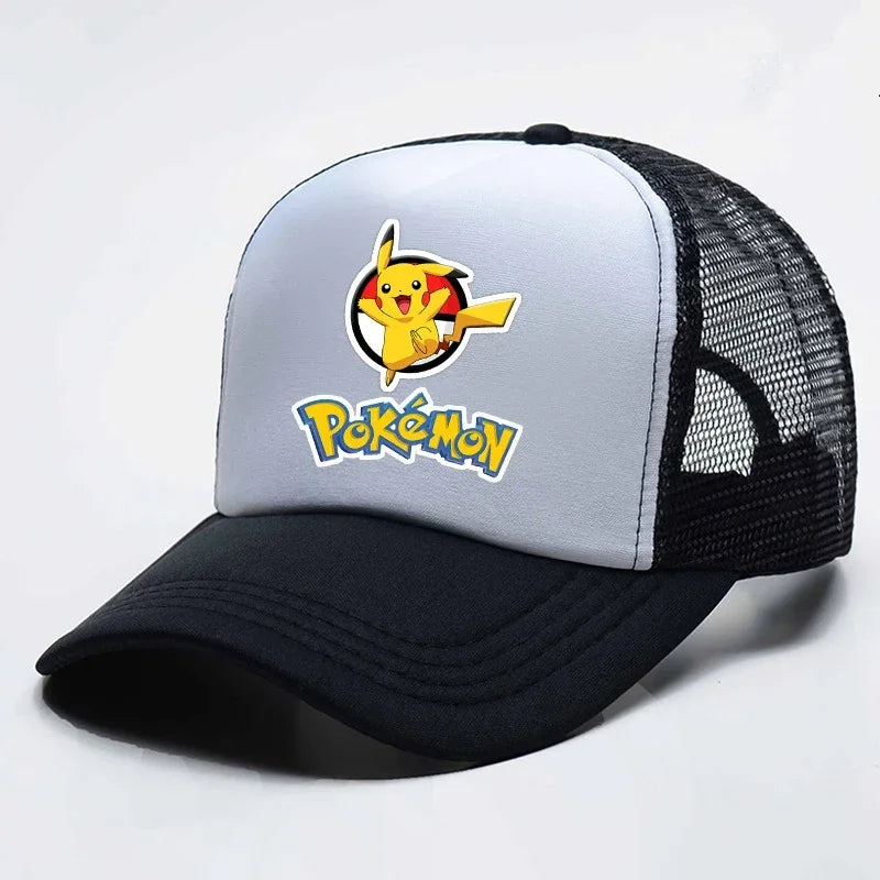 Gorras de béisbol de Pokémon Pikachu para niños, sombrero de malla de verano, deportes al aire libre, gorras de béisbol, regalo de fiesta, juguete, nuevo Anime